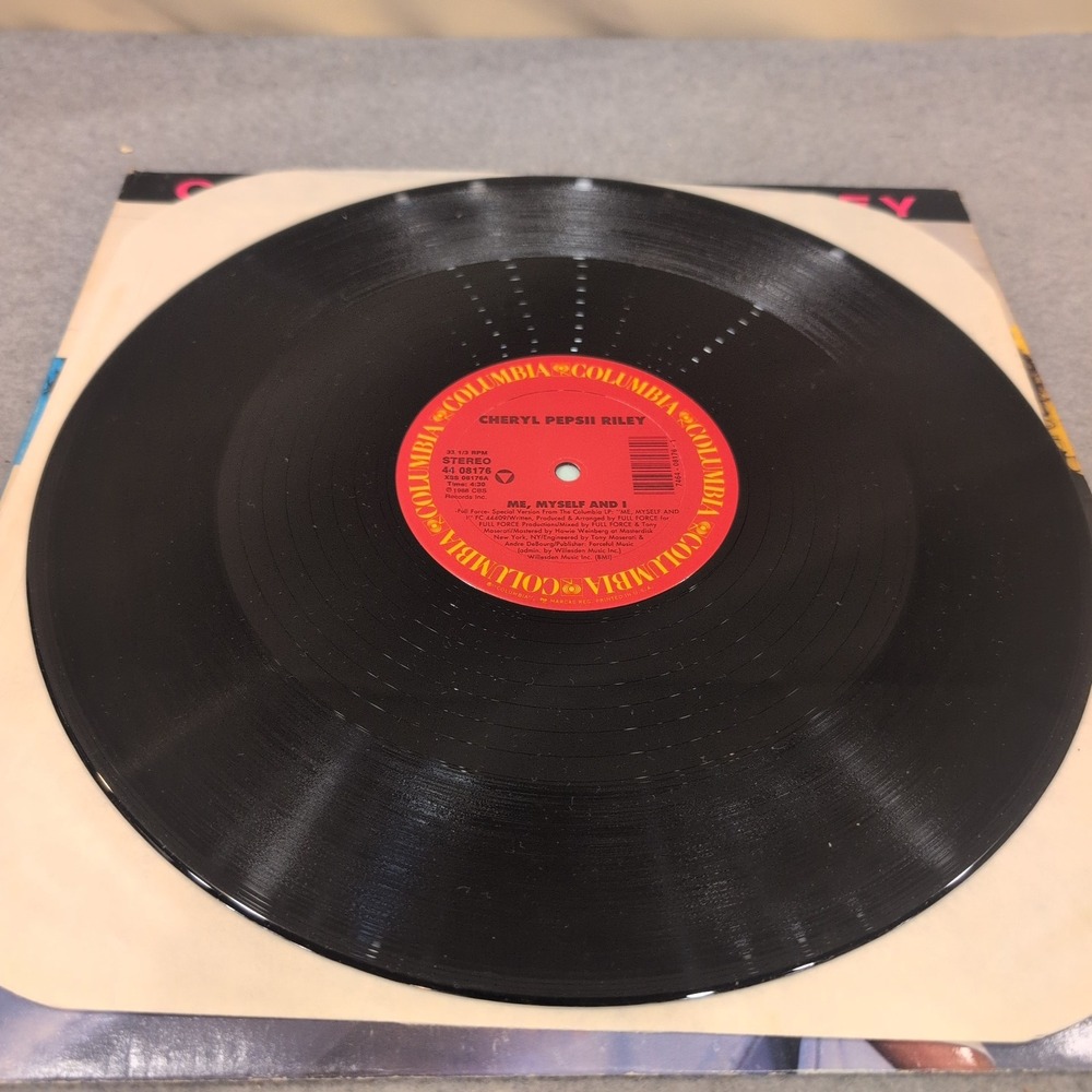 Cheryl Pepsii Riley Me Myself and I 12" Vinyl Single 1988 Columbia 44 08176 VG - Picture 3 of 6